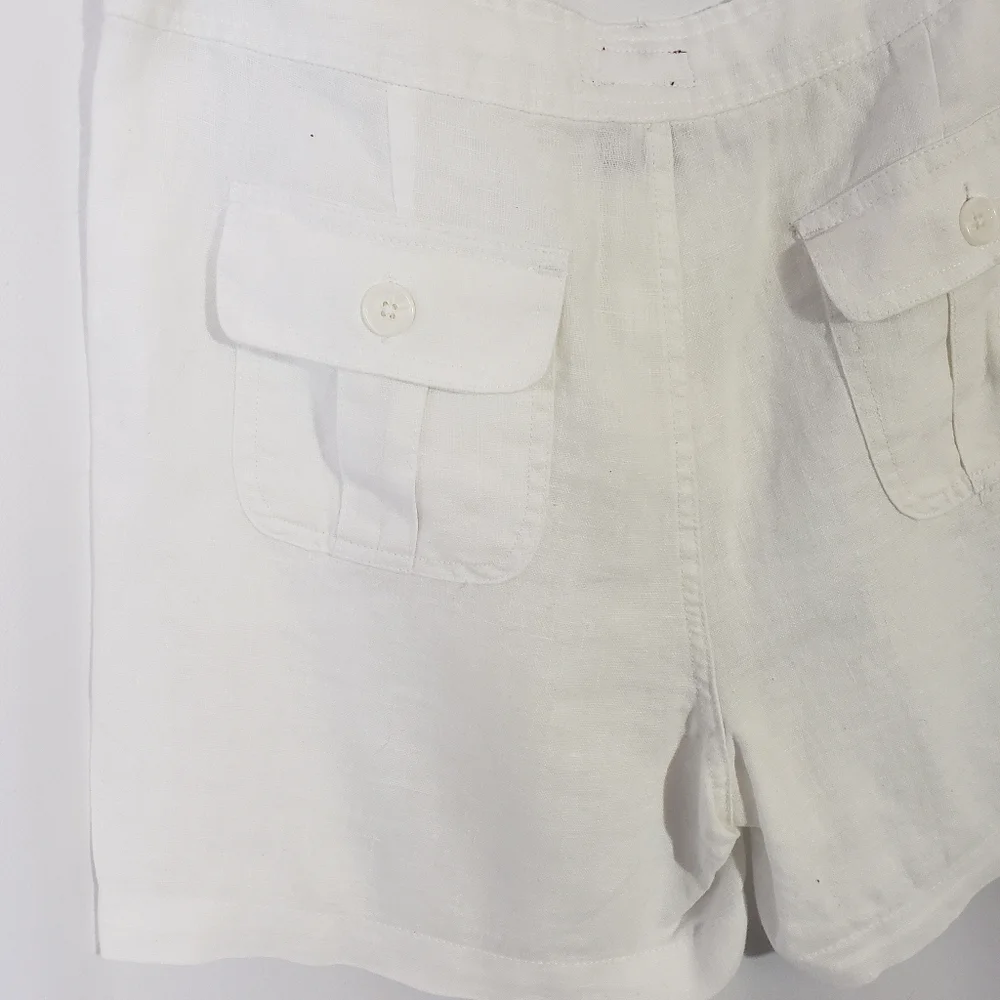 Merona White Linen Shorts - Picture 7 of 9